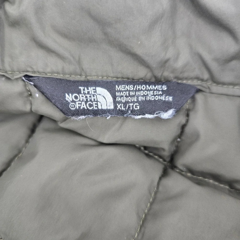 The North Face Mens 550 Down Puffer Jacket Olive Green XL Full Zip Quilted